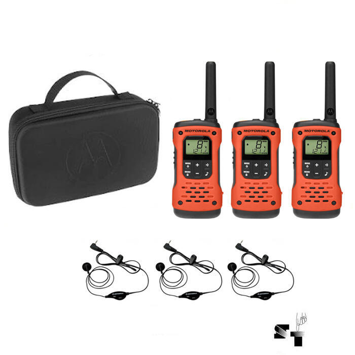 Trio de Handies Motorola T605 Sumergibles 56KM 22 Canales