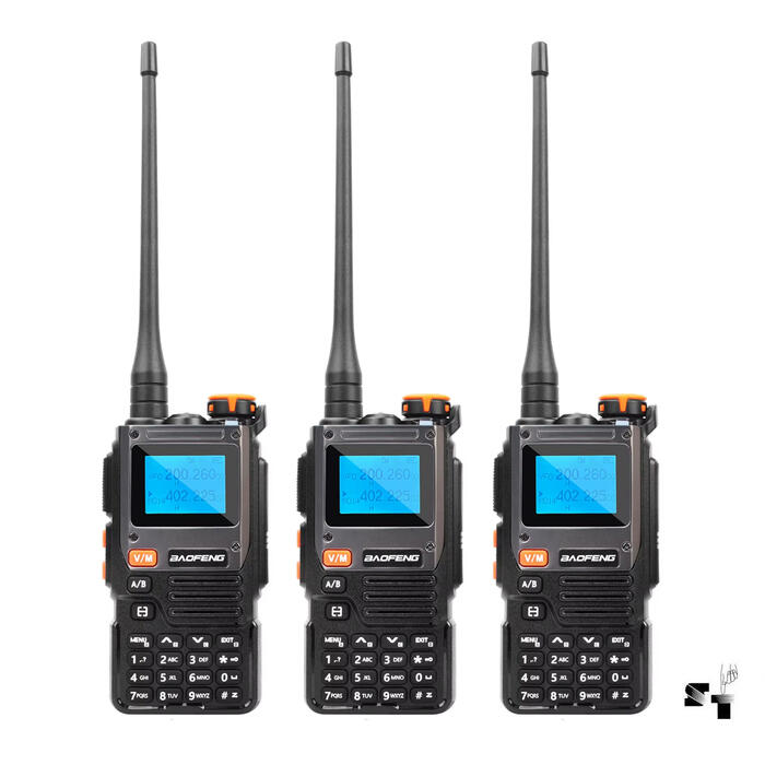 Trio de Handies Baofeng UV-K61 Uhf Recargable