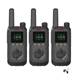 Trio de Handies Baofeng BF-T17 Uhf Recargable 