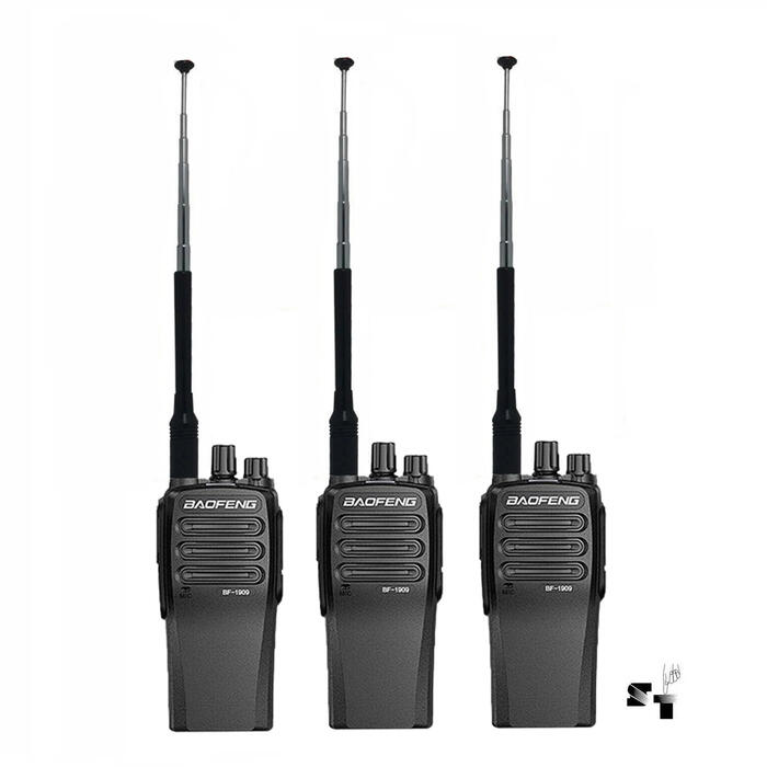 Trio de Handie Baofeng BF-1909 Uhf Recargable