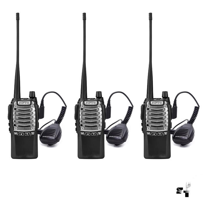 Trio de Handies Baofeng UV-8D Uhf Recargable