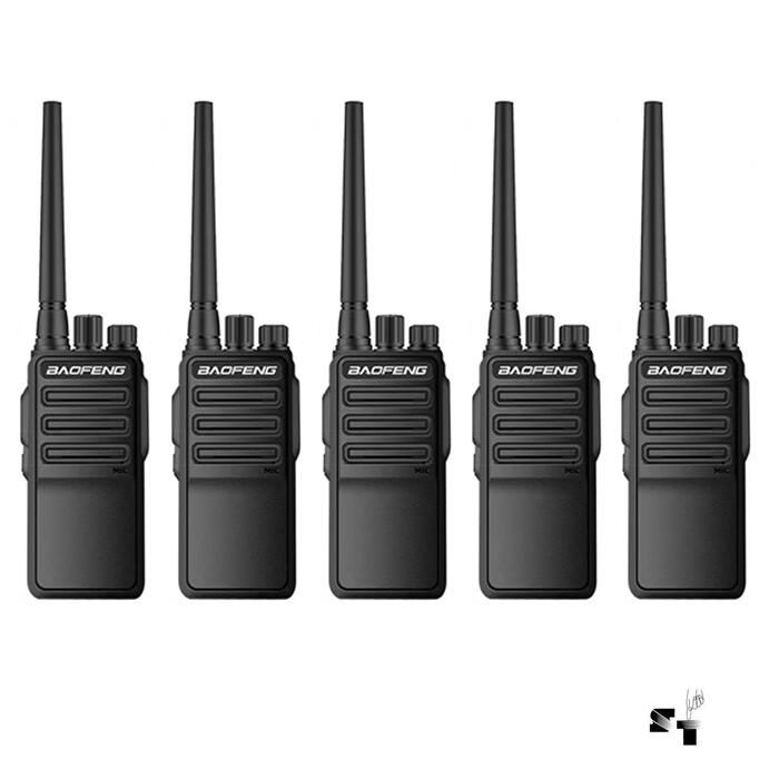 Cinco Handies Baofeng BF-1904D 10 W Uhf Recargable