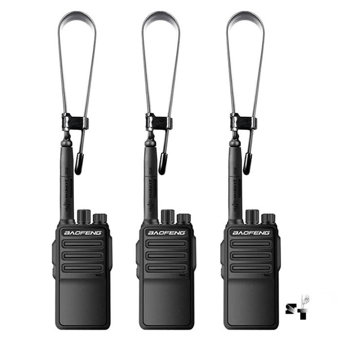Trio de Handies Baofeng BF-1904D 10 W Uhf Recargable