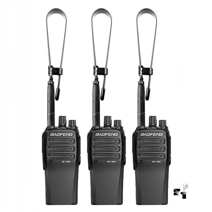 Trio de Handies Baofeng BF-1909 Uhf Recargable