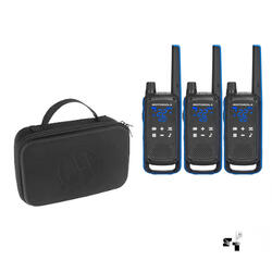 Trio de Handies Motorola T802 56 km - 22 Canales - Digital - Bluetooth + Malet��n