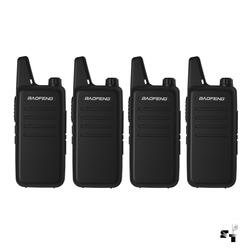 Cuatro Handies Baofeng VT-C2 Uhf Recargable 